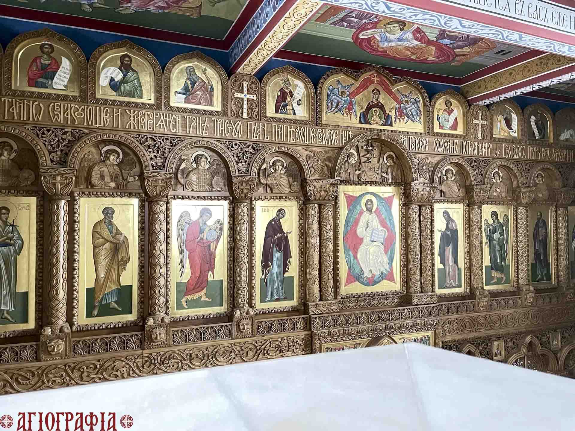 Роспись и иконостас храма преподобного Вассиана в Свято-Троицком мужском монастыре, г. Алатырь