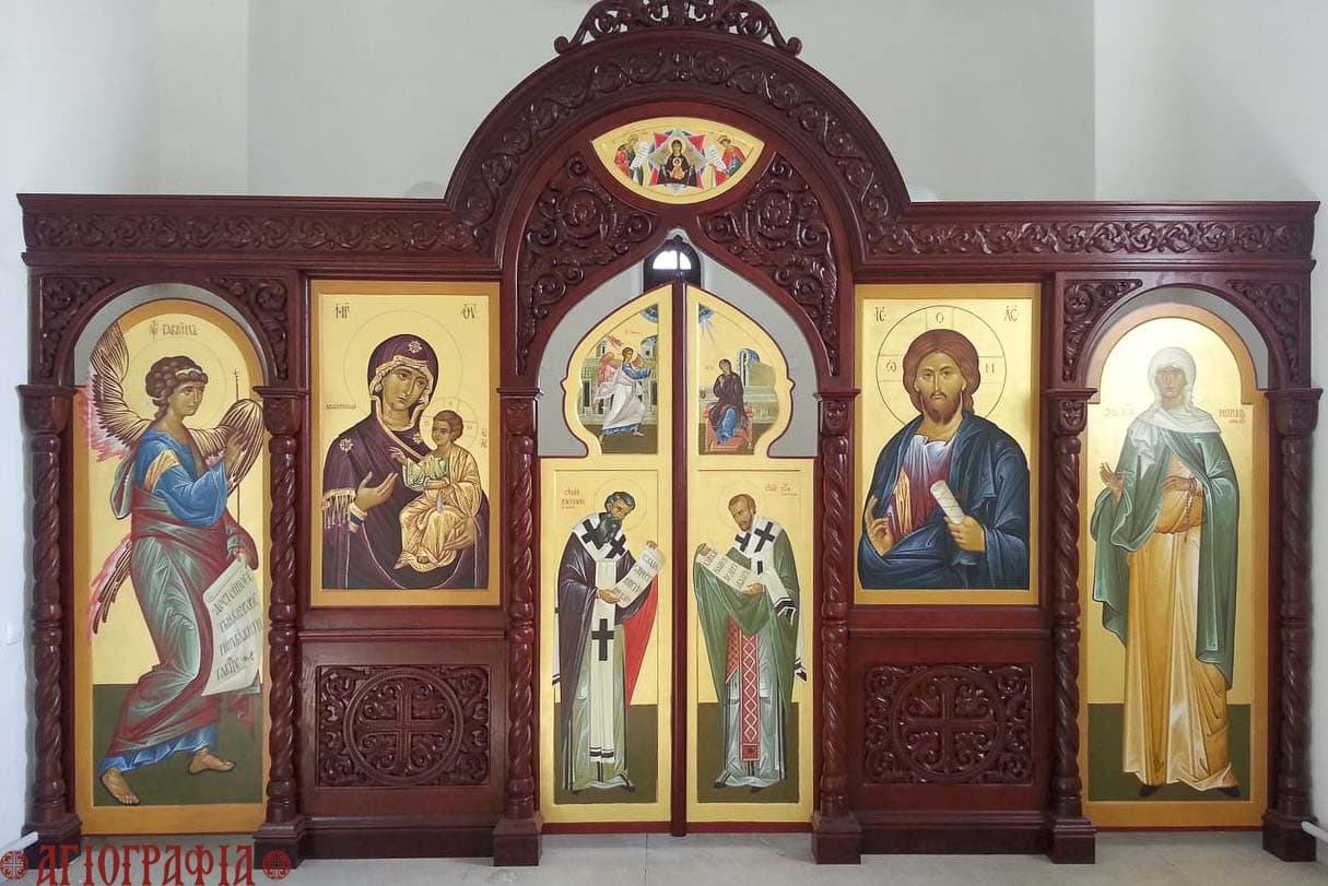 Иконостас созданный в мастерской "Агиография"