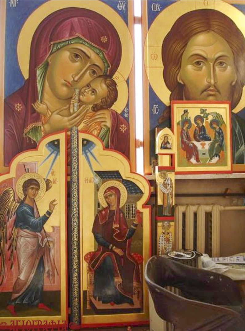 Процесс создания иконостаса в мастерской "Агиография"