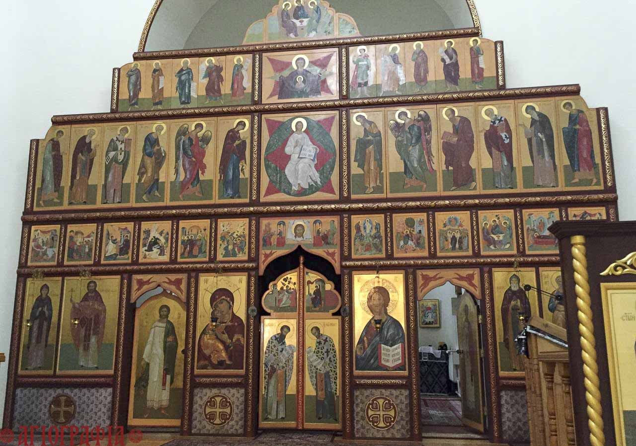Иконостас созданный в мастерской "Агиография"