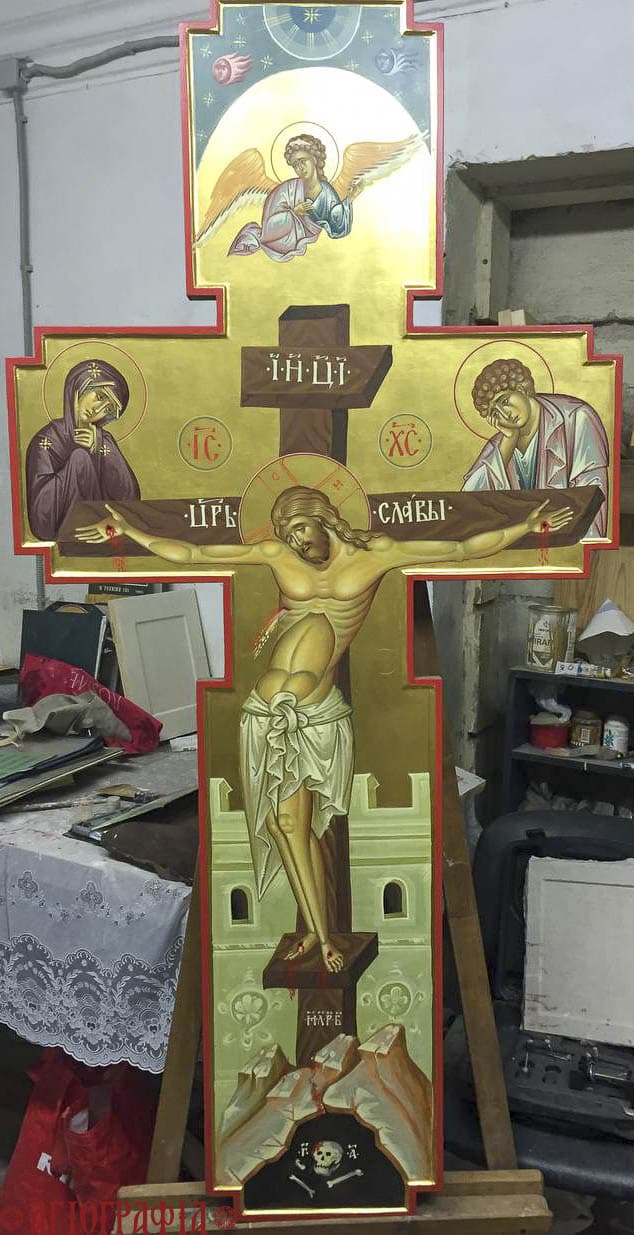 Распятие Христово созданное в мастерской "Агиография"