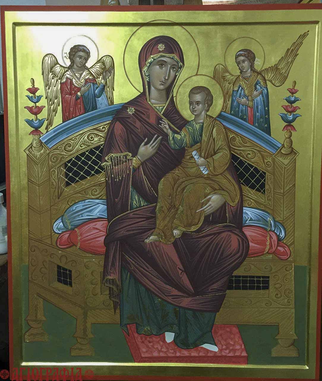 Икона Пресвятой Богородицы Пантанасса (Всецарица)созданная в мастерской "Агиография"