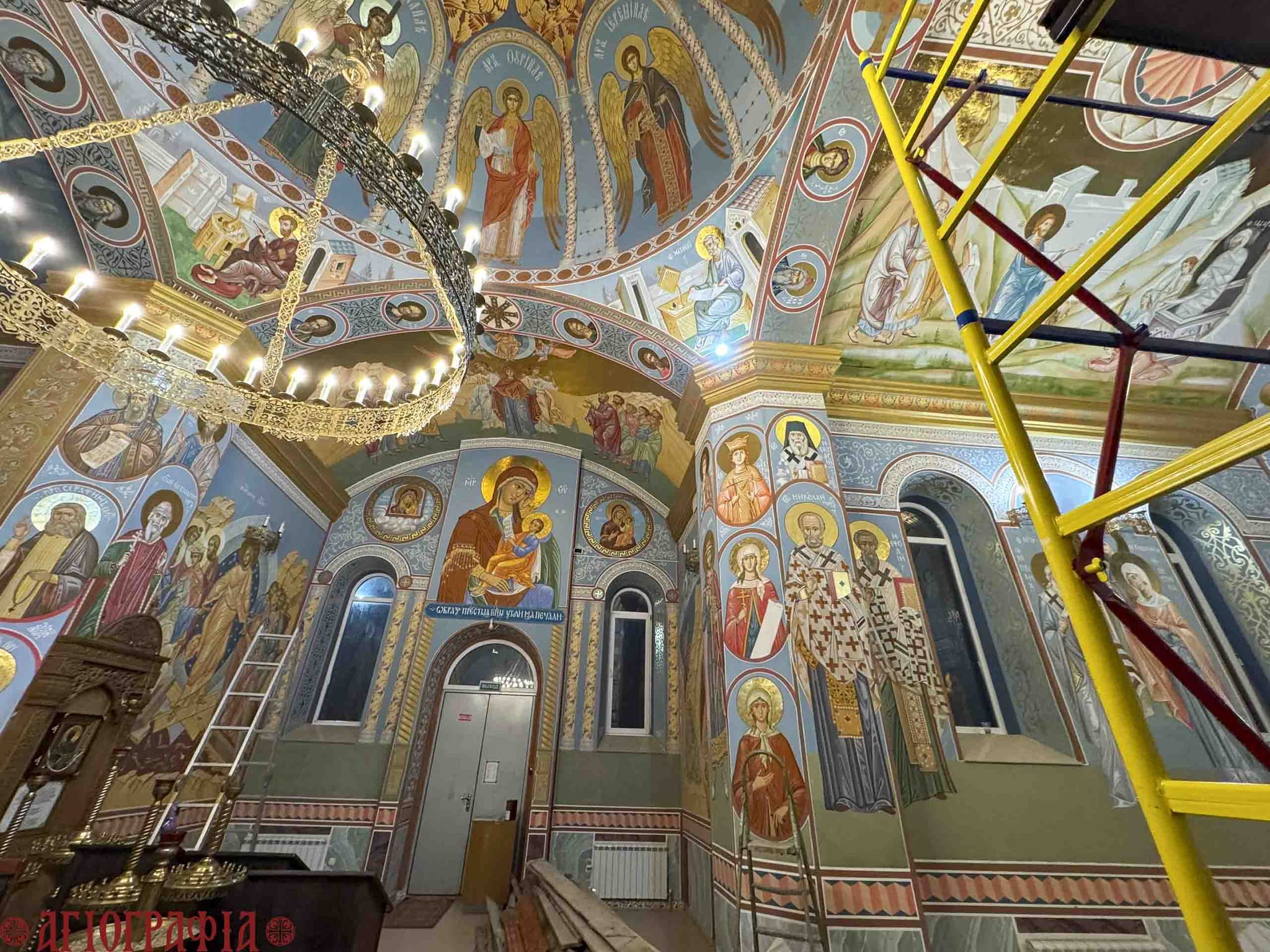 Фрагмент росписи в храме Утоли моя печали, п. Коктебель, Крым