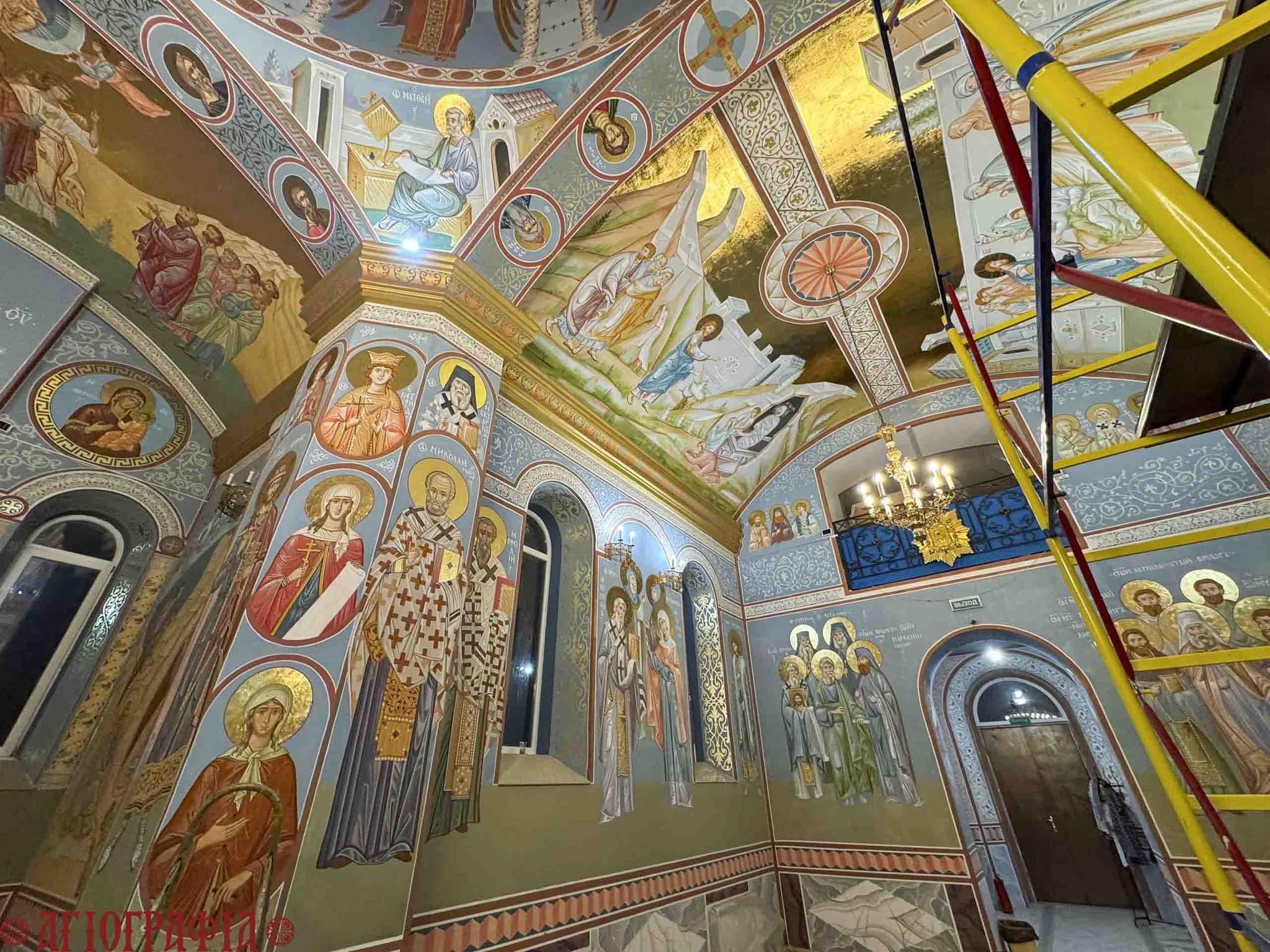 Фрагмент росписи в храме Утоли моя печали, п. Коктебель, Крым
