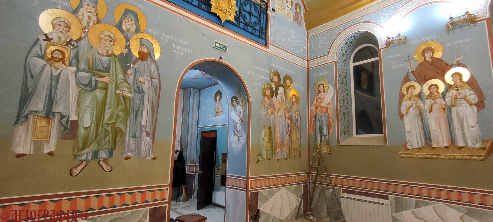 Фрагмент росписи в храме Утоли моя печали, п. Коктебель, Крым