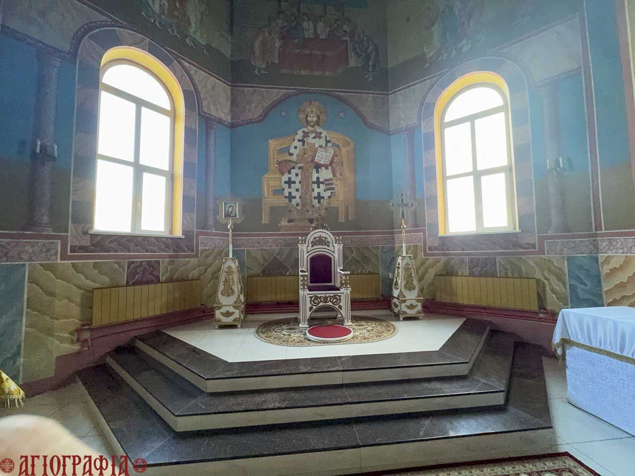 Росписи в алтаре на горнем месте. Богоявленский собор, г. Миасс.