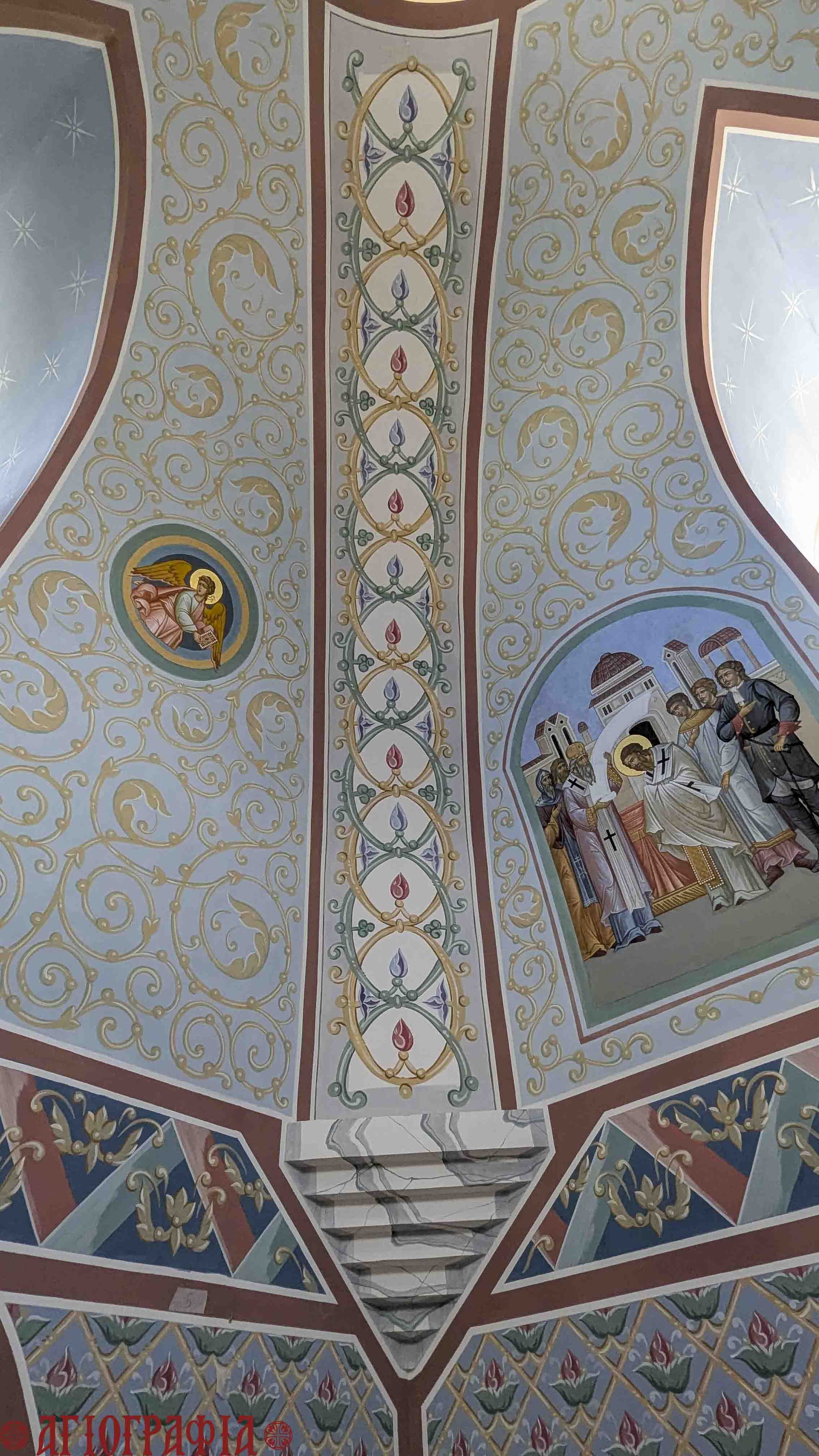Фрагмент росписи храма свт. Иннокентия Иркутского в п. Нючакан, Иркутская область