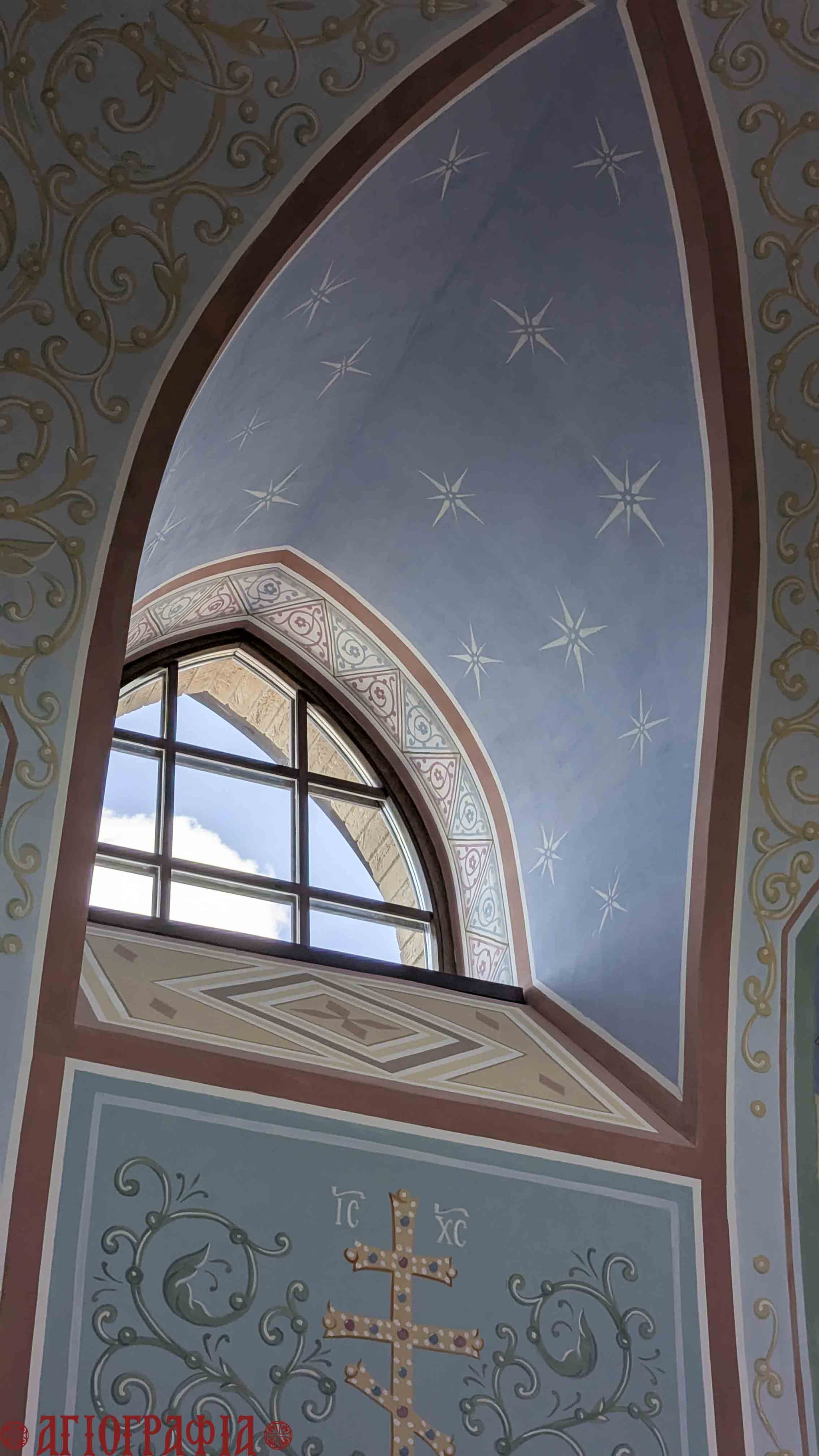 Фрагмент росписи храма свт. Иннокентия Иркутского в п. Нючакан, Иркутская область