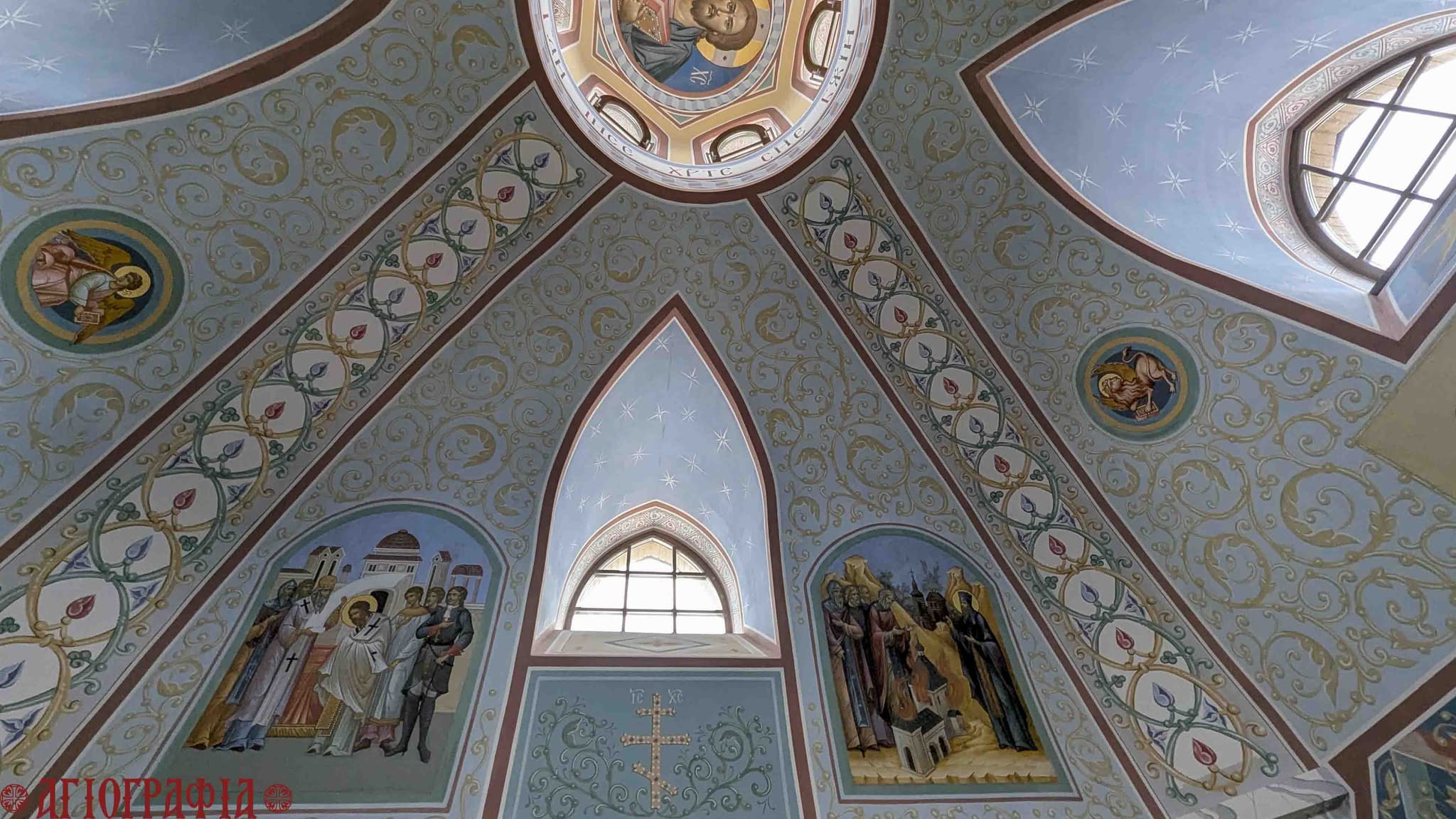 Фрагмент росписи храма свт. Иннокентия Иркутского в п. Нючакан, Иркутская область